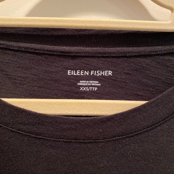 Eileen Fisher Black Tshirt NWOT - Picture 2 of 3